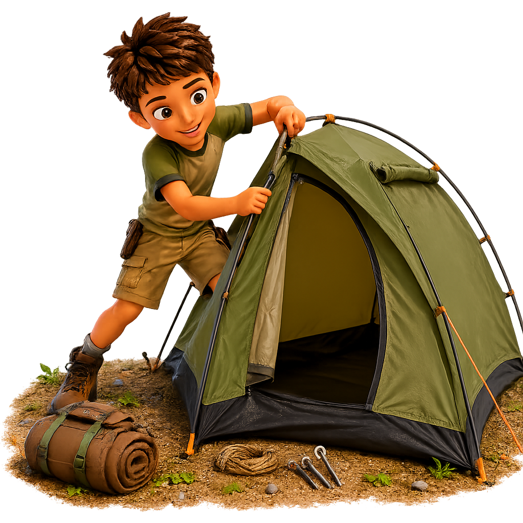 set up a tent